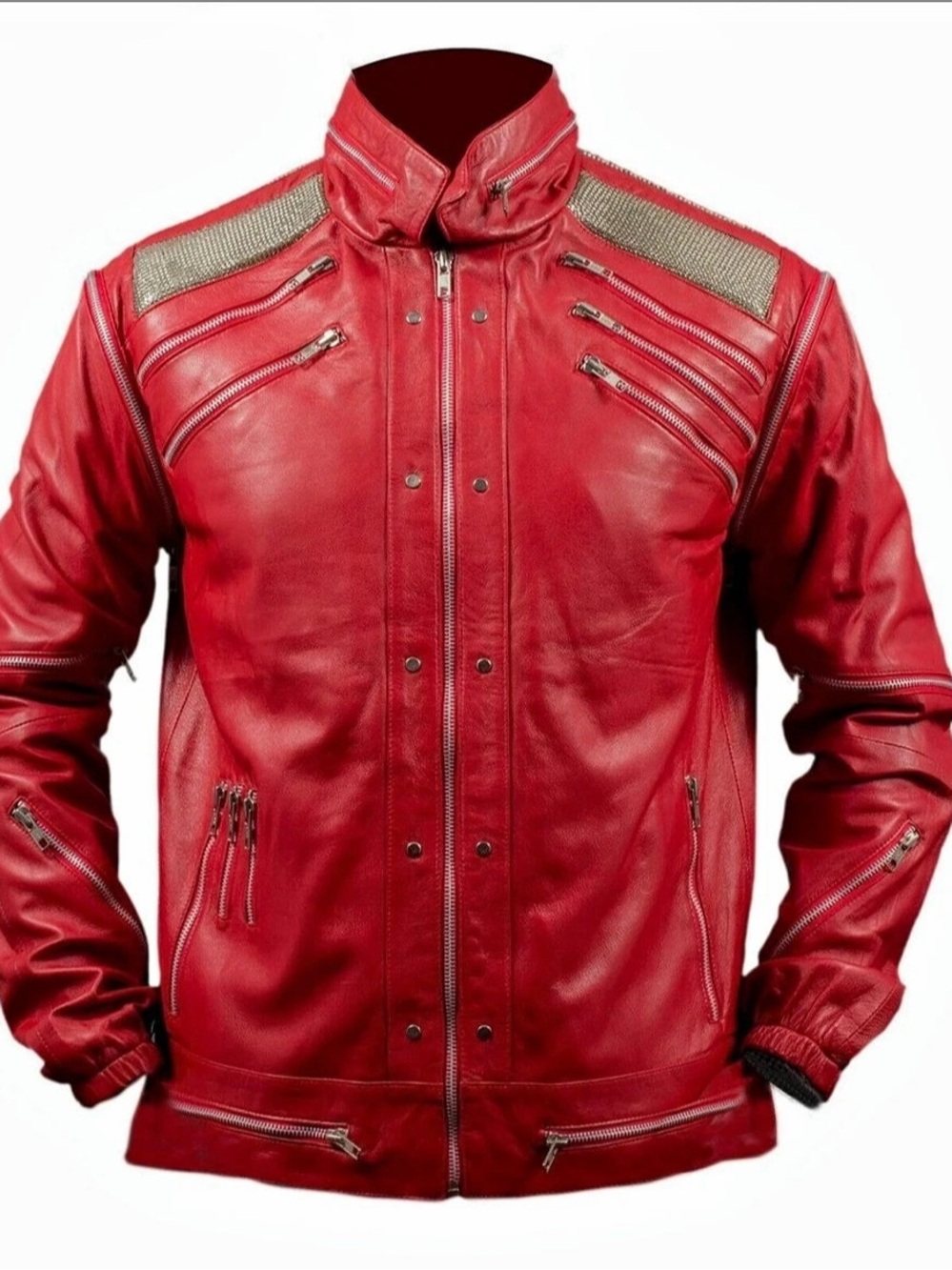 MICHAEL JACKSON BEAT IT JACKET
(Real Leather)